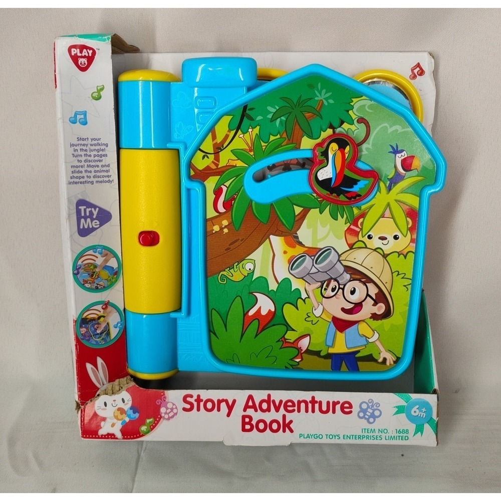 NIB Playgo Story Adventure Book‎ Musical Ages 6m+ Tested & Works Video
